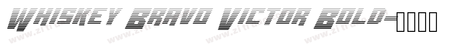 Whiskey Bravo Victor Bold字体转换